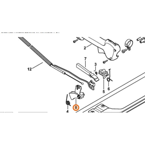 GRILLETTO ACCELERAZIONE FS 235 KM 235 R FR 235 