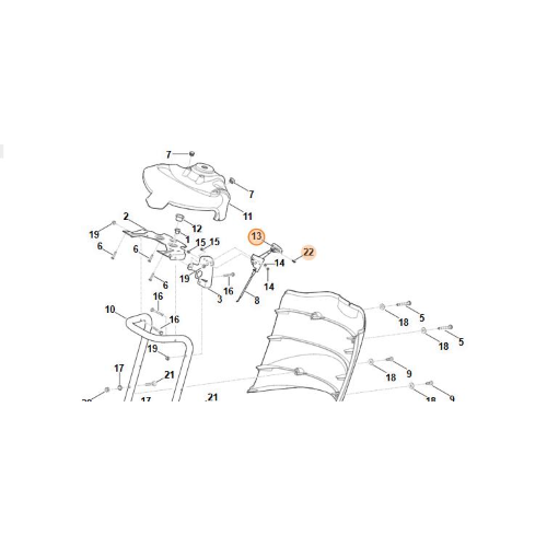 POMELLO LEVA ACCELERATORE STIHL TRATTORINO RASAERBA