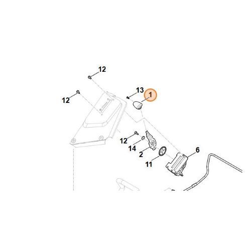 POMELLO LEVA ACCELERATORE STIHL TRATTORINO RASAERBA