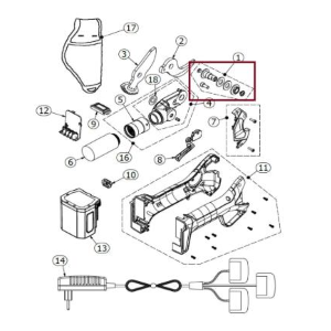 VOLPI KIT SISTEMA FISSAGGIO LAMA FORBICI KV390