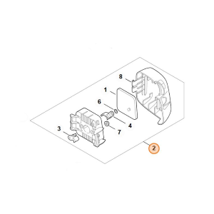 STIHL SCATOLA FILTRO DECESPUGLIATORE FS 38 45 55 KM 55 ORIGINALE