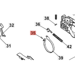 SPINA NASTRO FRENO MOTOSEGA EFCO 131 132 132 S