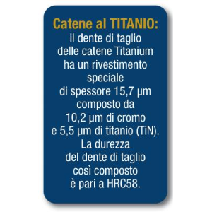 Catena Titanium per Motosega Dente Rinforzato 1/4" 56 MG 1,1 per STIHL 151 T 161 T