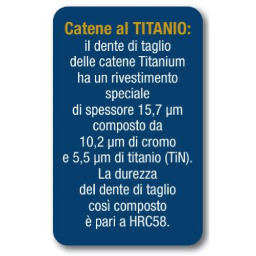 Catena Titanium per Motosega Dente Rinforzato 1/4" 56 MG 1,1 per STIHL 151 T 161 T