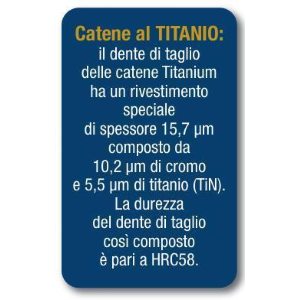 TITANIUM CATENA MOTOSEGA DENTE RINFORZATO 3/8" 52 MG 1,3 EFCO OLEOMAC ALPINA HUSQ