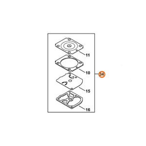 STIHL SERIE MEMBRANE CARBURATORE MOTOSEGA MS 261 271 291 ORIGINALE