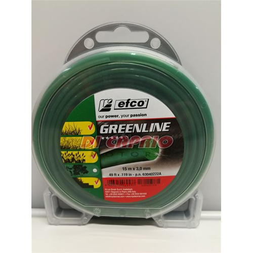 EFCO FILO GREENLINE TONDO Ø 3,0 X 15 METRI