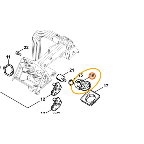 STIHL COLLETTORE MANICOTTO ELASTICO PER MOTOSEGA 020 T MS 200 T ORIGINALE