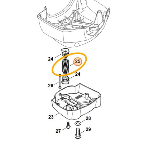 STIHL MOLLA AMMORTIZZATORE DECESPUGLIATORE FR 410 460 480 ORIGINALE