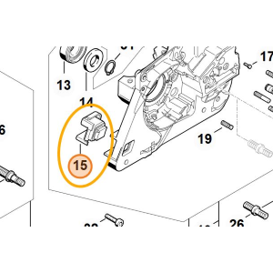STIHL AMMORTIZZATORE INTERNO CARTER MOTOSEGA MS 341 361 440 460 461 044 046