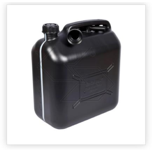 TANICA CARBURANT NERA 20 LT CON BECCUCCIO RIFORNIM. OMOLOGATA