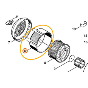 STIHL PREFILTRO PER TRONCATRICE TS 460 TS 760 ORIGINALE