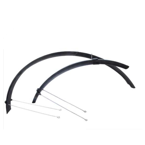 ATALA COPPIA PARAFANGHI BICICLETTA TREKKING CLIP ON NERO CITY RUOTA 28