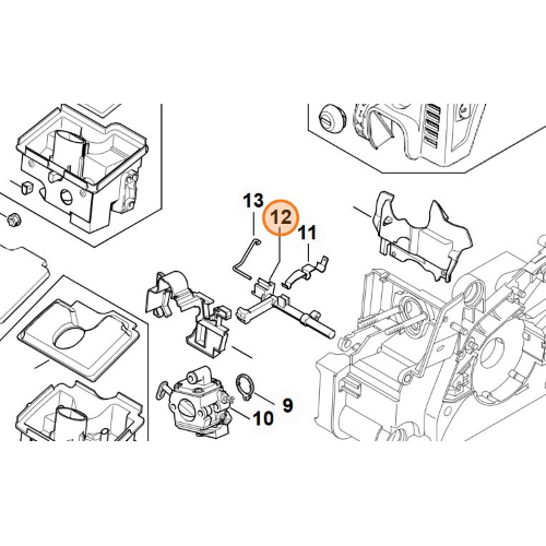 STIHL ALBERO DI COMANDO PER MOTOSEGA 017 018 MS 170 180 ORIGINALE