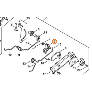 STIHL GRILLETTO ACCELERAZIONE PER MOTOSEGA 020 MS 200 ORIGINALE