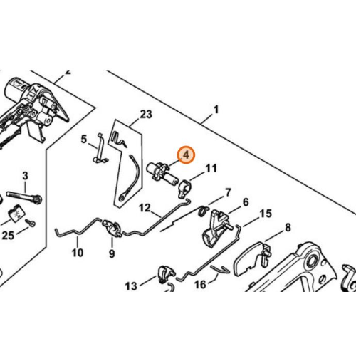 STIHL ALBERO DI COMANDO PER MOTOSEGA MS 200 T 020 ORIGINALE