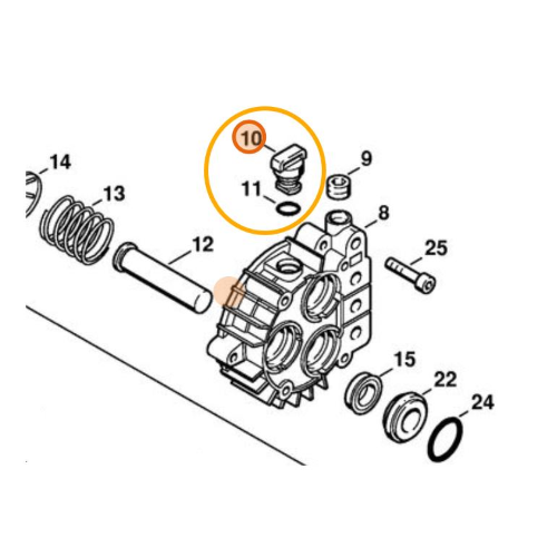 STIHL TAPPO A VITE PER POMPA IDROPULITRICE RE 101 102 104 106 ORIGINALE