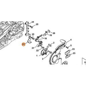 STIHL Dispositivo Recupero Catena per Motosega 020 MS 192 193 194 200 Originale