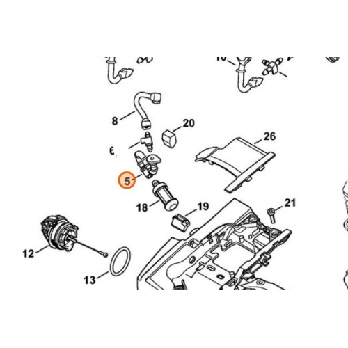 STIHL TUBO MISCELA FLESSIBILE MOTOSEGA MS 201 271 261 291 ORIGINALE