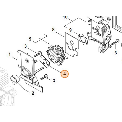 STIHL GUARNIZIONE CARBURATORE DECESPUGLIATORE FS 120 200 250 ORIGINALE