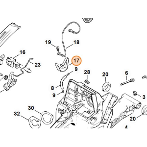 STIHL MOLLA DI CONTATTO PER MOTOSEGA 028 038 ORIGINALE