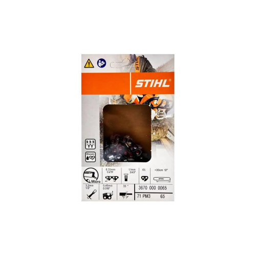 STIHL CATENA MOTOSEGA PASSO 1/4  PICCO 1,1 65 MAGLIE PER MSA 161 T