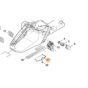 STIHL LAMIERINO DI SICUREZZA FERMACATENA MOTOSEGA MS 441 ORIGINALE