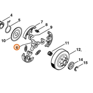 STIHL TRASCINATORE FRIZIONE MOTOSEGA MS 171 181 210 211 231 241 251 261 271 291 ORIGINALE