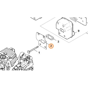 STIHL LAMIERA DI RAFFREDDAMENTO PER MOTOSEGA 023 025 MS 230 250 ORIGINALE