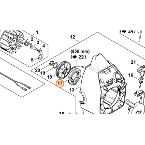 STIHL MOLLA AVVIAMENTO PER DECESPUGLIATORE FS 36 40 44 ORIGINALE