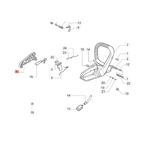 COPERCHIO IMPUGNATURA MOTOSEGA EFCO 136 140 147 152 MT 5200