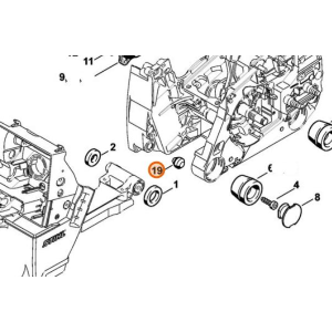 STIHL AMMORTIZZATORE MS 280 311 341 361 391 440 461 462 460 661 ORIGINALE