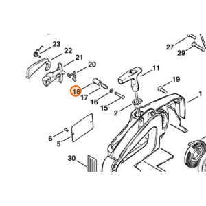 STIHL PULSANTE SEMIACCELERAZIONE 08S 009 010 011 012 020 031 032 045 056 070 090
