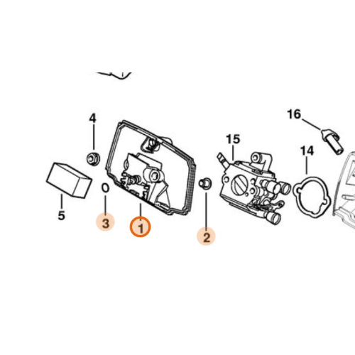 STIHL Base per Filtro Aria per Motosega MS 192 T MS 192  TC Originale