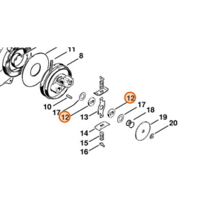 STIHL DISCO IN FIBRA MOTOSEGA 08S 041 042 045 075 070 090 ORIGINALE
