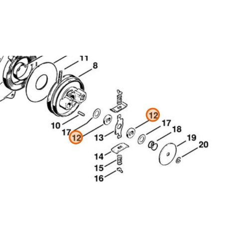 STIHL DISCO IN FIBRA MOTOSEGA 08S 041 042 045 075 070 090 ORIGINALE