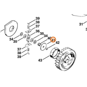 STIHL DISCO SPESSORE MOLLA AVVIAMENTO 08S 041 050 051 070 075 090 ORIGINALE