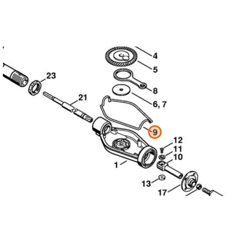 STIHL GUARNIZIONE IN GOMMA PER SCATOLA RIDUTTORE SP 85 ORIGINALE