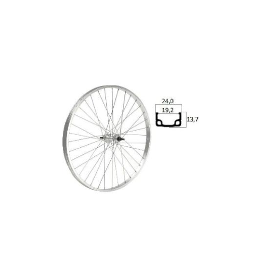 RUOTA ANTERIORE 28X1 5/8"-3/8" ALLUM. SENZA DADO PERNO 3/8"