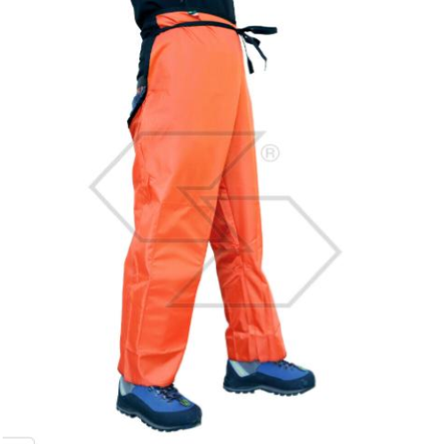 Cosciale Copripantalone Arancione con Protezioni per Decespugliatore