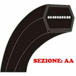 Cinghia Trasmissione Piatto AA90 Adattabile a Trattorini MTD  LT1  LT2  