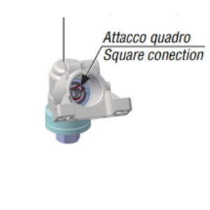 EFCO Coppia Conica D.24 Decespugliatore DS 2800 S 2800 T con Attacco Quadro