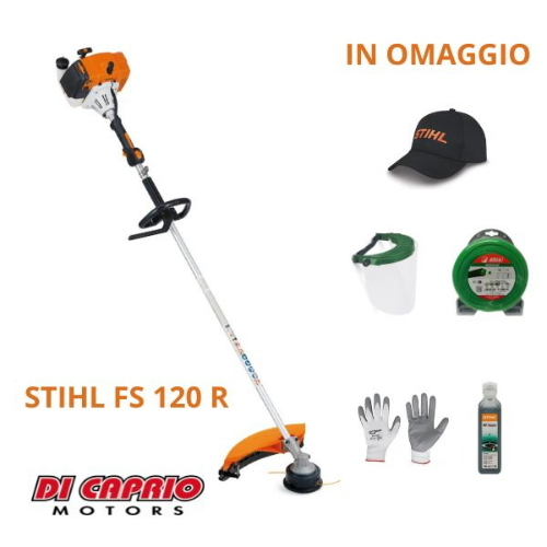 STIHL DECESPUGLIATORE FS 120 R CON MOTORE 2T 30,8 CC CON OMAGGI+CAPPELLINO