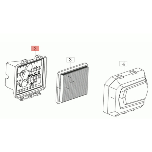 SUPPORTO FILTRO ARIA MOTORI EMAK K 605 655 PER RASAERBA EFCO E OLEOMAC