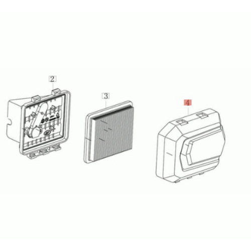 COPERCHIO FILTRO ARIA MOTORE PER RASAERBA EMAK  K 605 K 655 EFCO E OLEOMAC