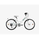 ATALA BICI CITY BIKE PER BAMBINA 24" TOSCANA 6 VELOCITA' BIANCO VERDE