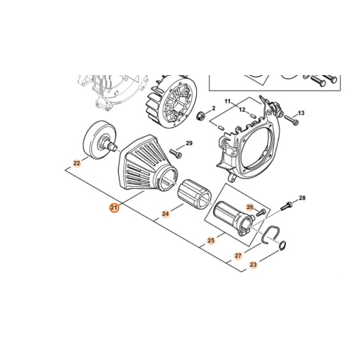 STIHL Scatola Frizione Decespugliatore FS 235 FS 235 R KM 235 ORIGINALE