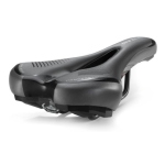 Sella Bici MTB Anatomica con Foro Centrale Imbottitura in Memory-Foam Nero