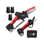 KIT FORBICI+ POTATORE BLUE BIRD PS 23-25 FASTER+ CS22-04 3 Batterie 12,6V 