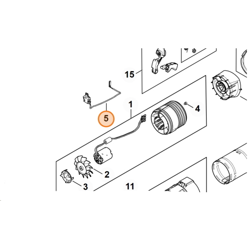 STIHL Switch Interruttore di Avviamento e Controllo Soffiatore BGA 60 Originale